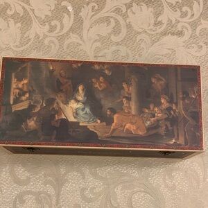 Rare Kurt Adler Polonaise Nativity Scene Ornament Box